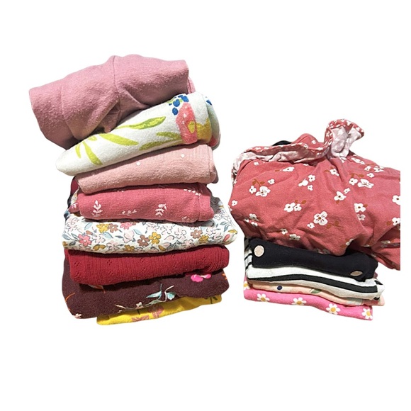 Baby Girl Clothing Lot 25+ Pc 3–9 Month Sleepers Rompers Pants Tops Mixed Brands - Picture 9 of 11